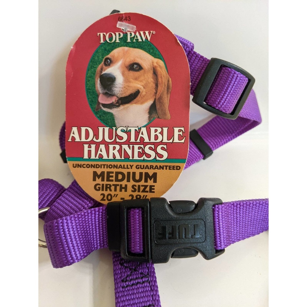 M medium new top paw dog puppy purple harness